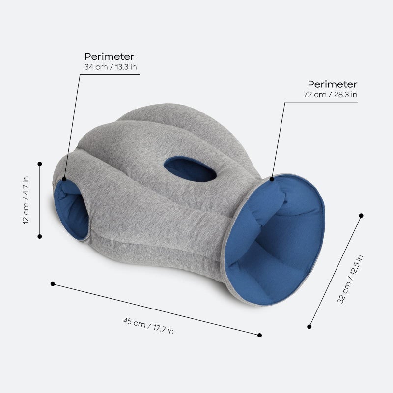 OSTRICH PILLOW Ostrichpillow Original Travel Pillow & Power Nap Pillow - High-End Microbeads Filled, Unique Patented Design, Versatile Use, Easy to Clean - Image 4